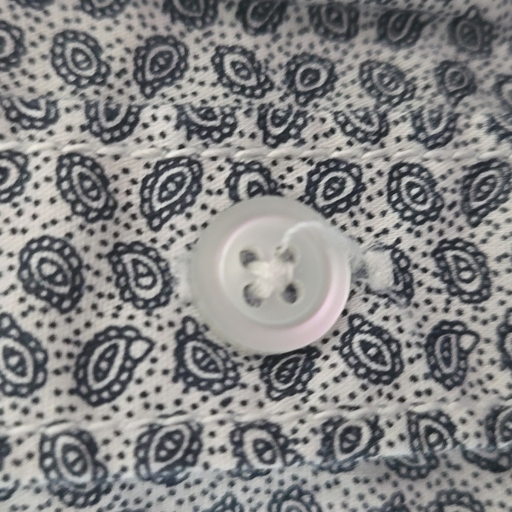 Michael Brandon Blue Print Short Sleeve Shirt - Picture 7 of 10